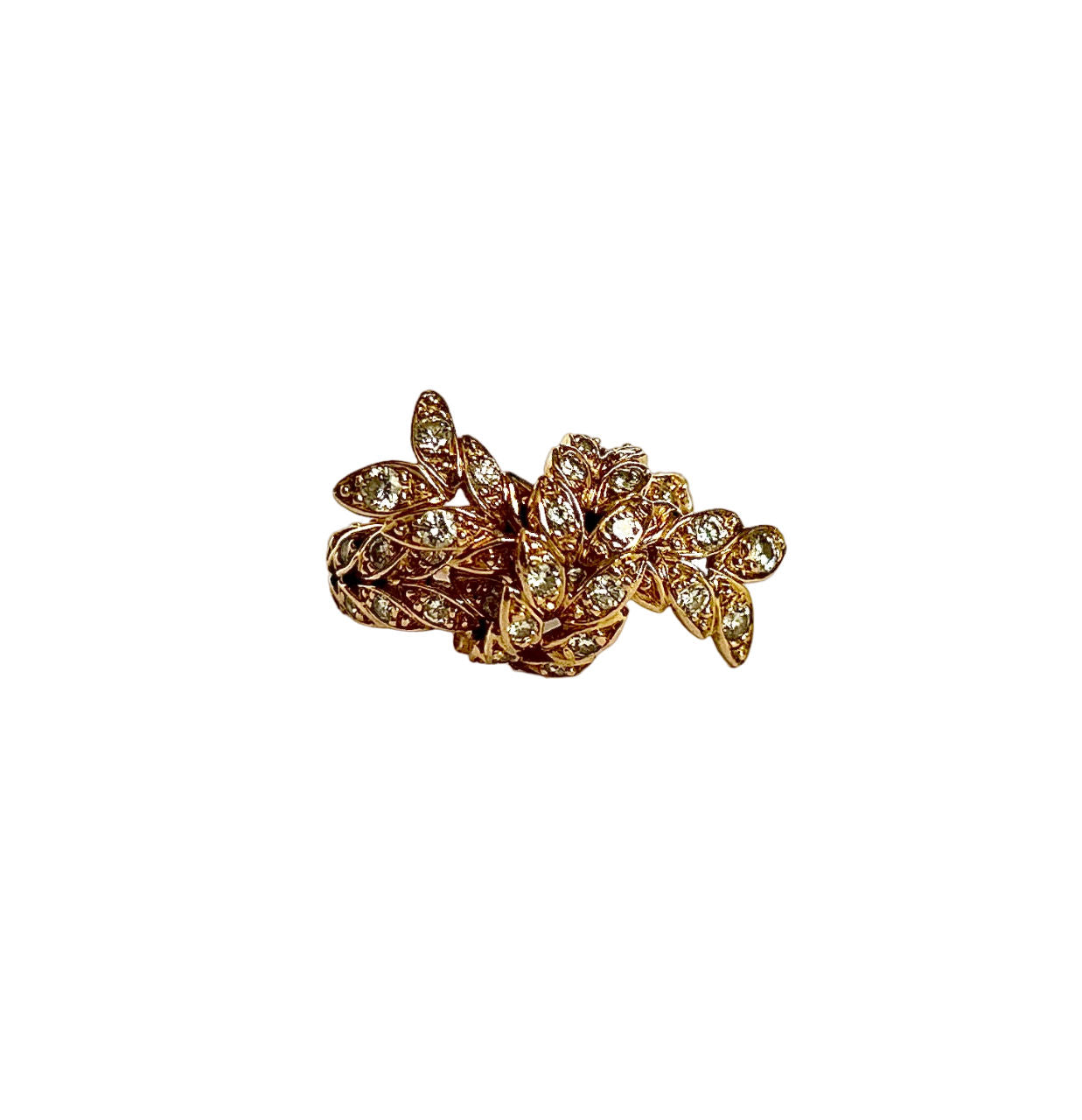 CONSTANCE LAUVINERIE STERLÉ “knot” ring in yellow gold and diamonds (Size 52)