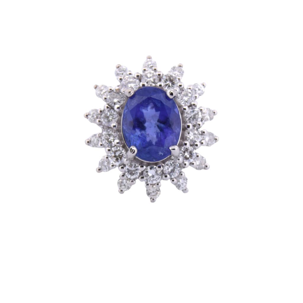 CAMPANILE GIOIELLI Ring in white gold  tanzanite and diamond