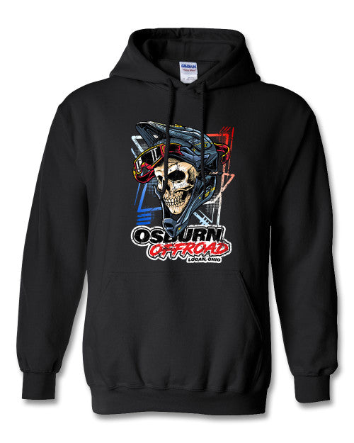 OSBURN LOGO APPAREL Skull Mask Hoodie Black