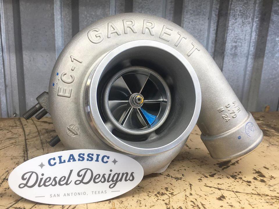 CLASSIC DIESEL DESIGNS Stage 2 GTX3582 T04S Drop In Upgrade for Factory IDI/093 Turbos