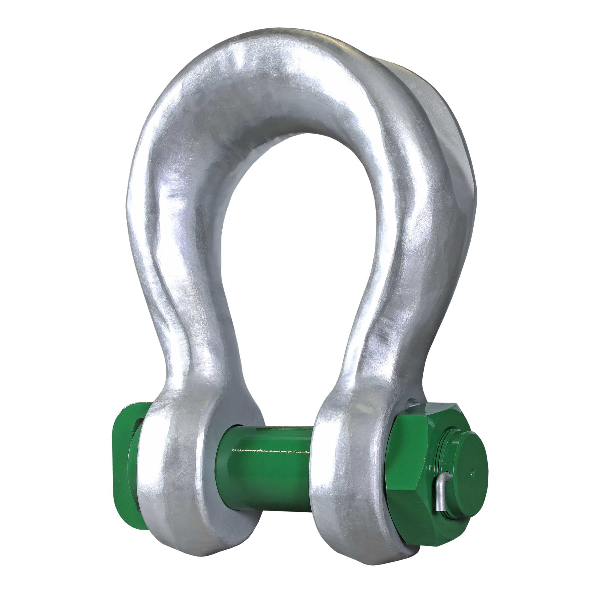 Van Beest Green Pin Bolt Type Wide Body Sling Shackle P 6033   150 Ton