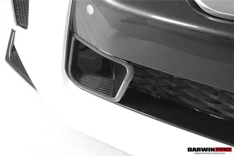 DARWIN PRO 2017   2022 Nissan GTR R35 EBA BKSS Style Carbon Fiber Front Bumper Vents
