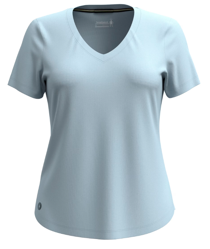 SMARTWOOL Women's Active Ultralite V Neck Short Sleeve