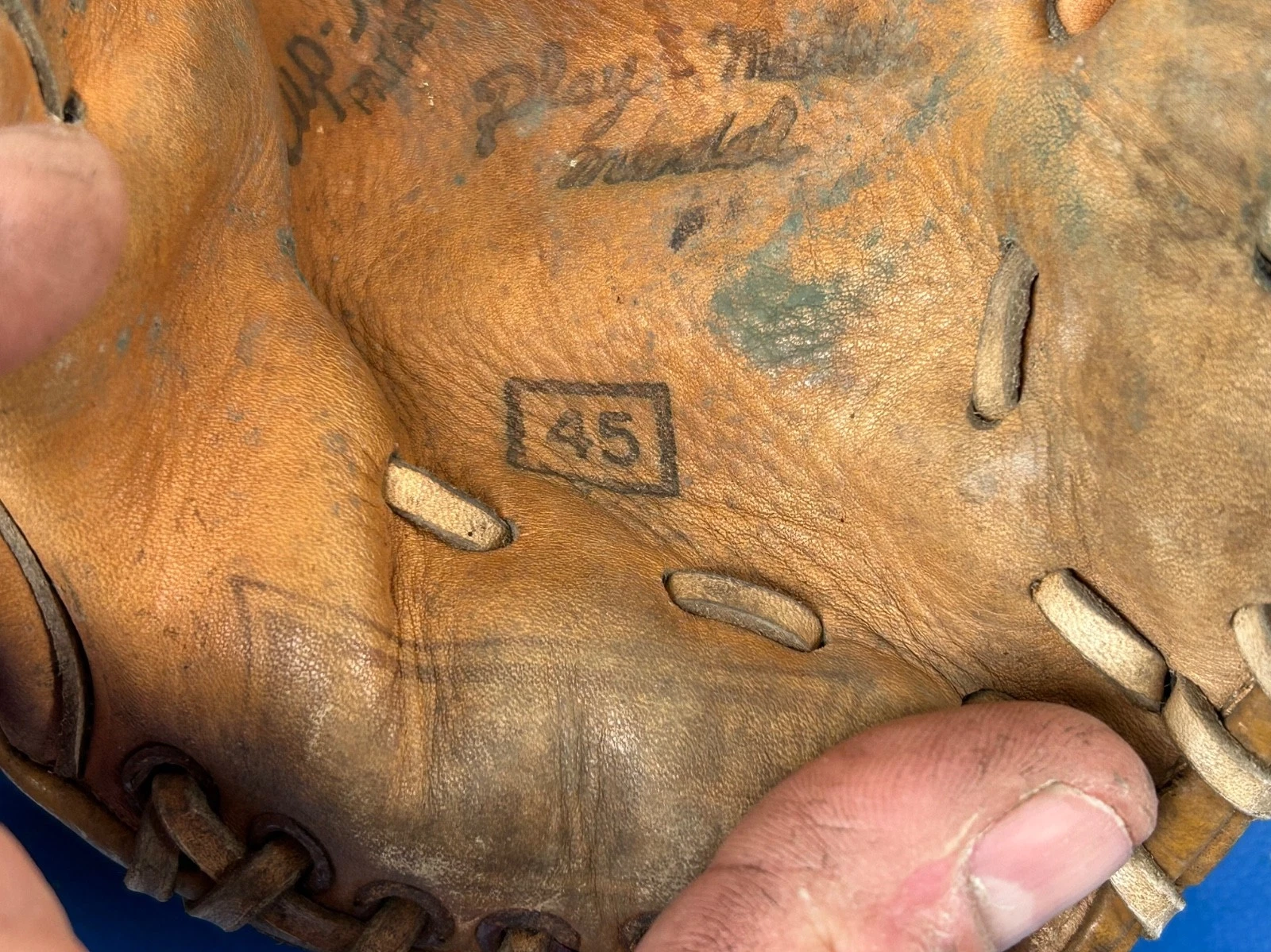 AND1 (2) Vintage Toughness Hutch #8 #45 Baseball Gloves and (1) Early Catchers Mitt