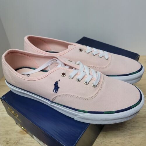 POLO RALPH LAUREN KEATON PONY SK LTL SCARPE DA UOMO ROSA COLORE TAGLIA 9D NUOVE CON SCATOLA