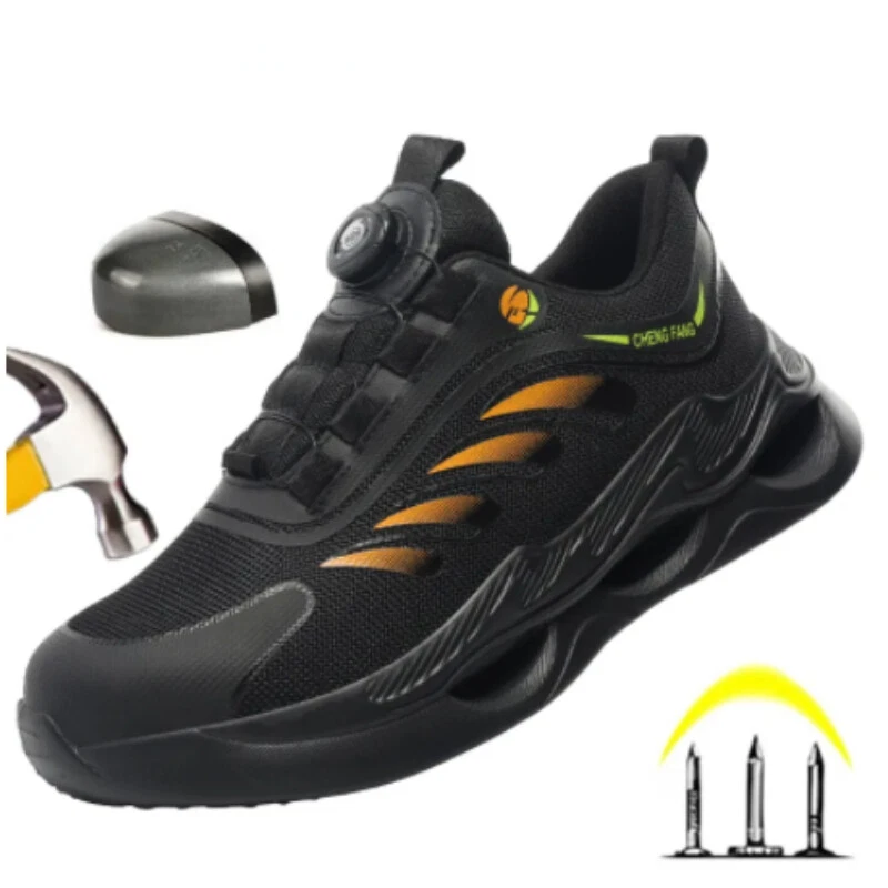 APL Scarpe da lavoro uomo donna leggere cappuccio acciaio sneakers antinfortunistiche taglia:36 48