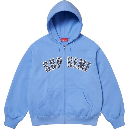 Supreme B.B. Simon Zip Up Hooded Sweatshirt Light Blue