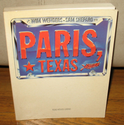 Wim Wenders Sam Shepard Paris Texas Film Stills Photographs Original 1984 Book