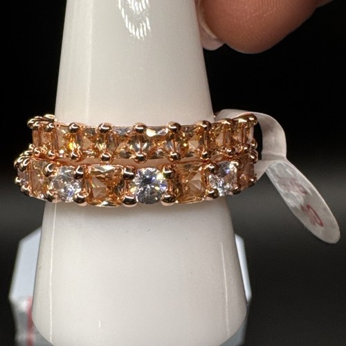 Bomb Party RBP8424 November 2024 "Paint The Town" Ring Bands Sz 10 Rose Gold