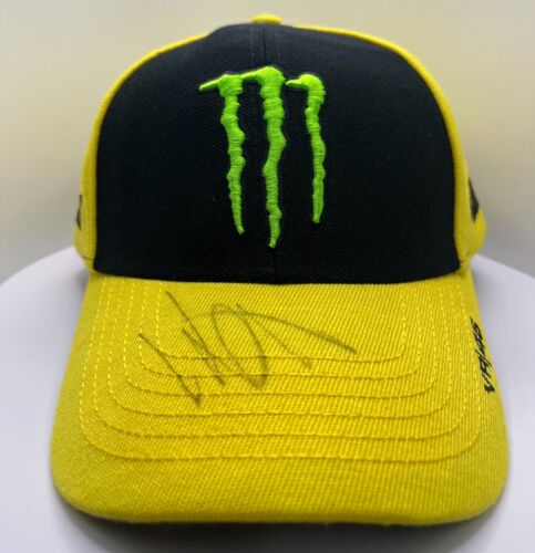 Valentino Rossi 'The Doctor' Signed Yellow Monster VR46 MotoGP Cap + Dealer COA