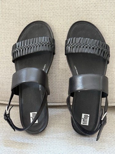 BRANDBLACK Fitflop sandali donna US 9M Graccie con cinturino posteriore in tessuto avvolto. Nuovissimo