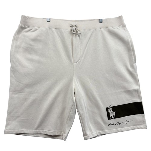 LAUREN RALPH LAUREN Polo Ralph Lauren Shorts Mens 3XL Tall Beige Drawstring Casual Big Pony Logo