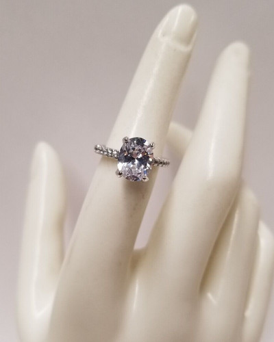 Alder Paris Jasmine Perles Amour Simulated Diamond Sterling Silver Ring Size 6