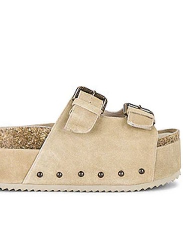 INTENTIONALLY BLANK SUEDE PLATFORM SANDALS SHOES SIZE 39 (Sells For $210 New)