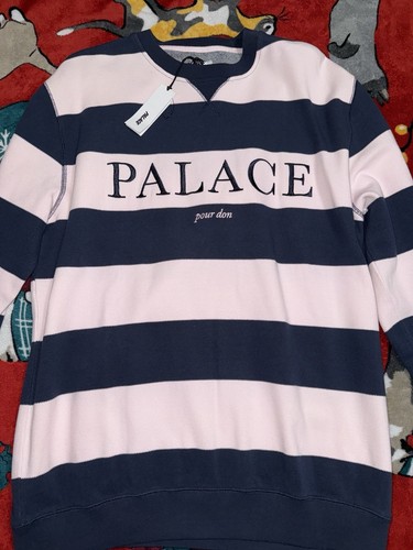 Palace Pour Don Crewneck Blue Pink FW20   XLarge
