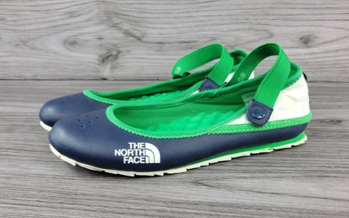 Scarpe The North Face donna Base Camp Mary Jane taglia 5 blu verde bianco