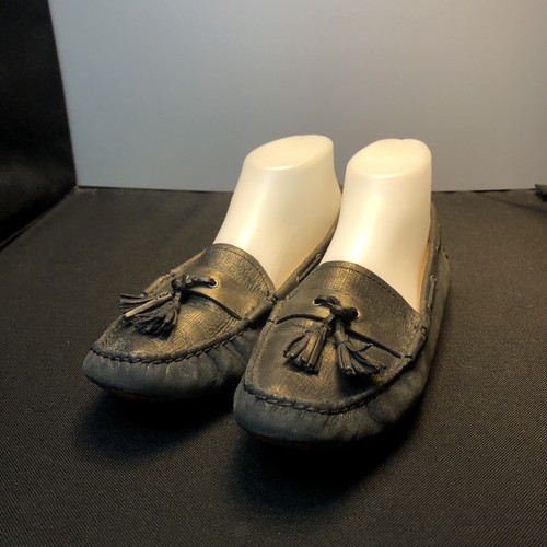 LN US8.5 UGG Australia METALLIC BRONZE LEA SHEEPSKIN SOLE TASSELED LOAFERS SHOES