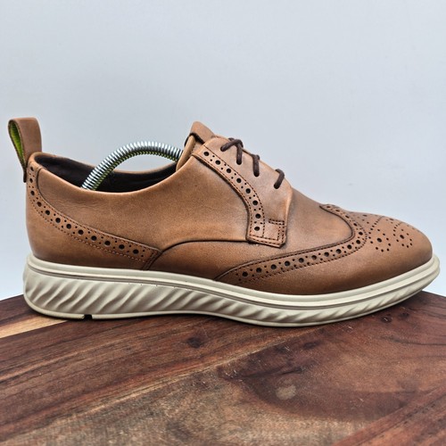 Scarpe ibride Ecco St. 1 uomo 41 7 pelle marrone brogue Oxford sneaker comode