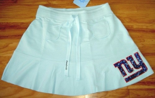 REEBOK NEW YORK GIANTS ABITO IN JERSEY GONNA FLIRTY NUOVO CON ETICHETTE M MEDIO MD SKY BLU SEXY