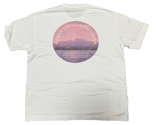 Kith Tokyo Mt. FUJI T shirt Japan Size L Rare White Exclusive Cotton Cozy