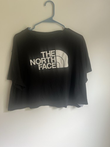 The North Face Women's Crop Top Black Short Sleeves ( some cracking)
