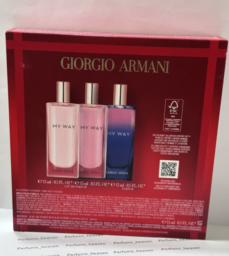 GIORGIO ARMANI 3 PC Armani Beauty My Way Perfume Spray Discovery Set NEW!