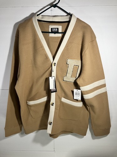Dri Essentials Mens XL Felt Style Button Down Long Sleeve Jacket NWT