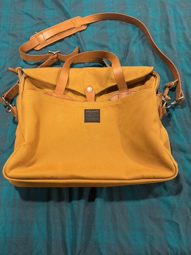 STATE BAGS Filson Original Briefcase   Chessie Tan   Made in USA   Rare