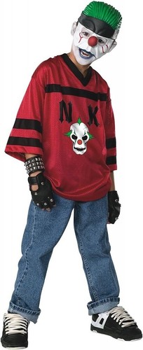 NEIGHBORHOOD Slap Happy Klown Red Scary Evil Clown Fancy Dress Up Halloween Child Costume