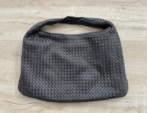 Bottega Veneta Large Hobo Intrecciato Nappa Dark Brown Shoulder Bag