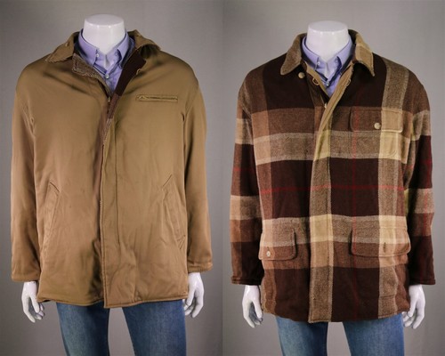 LAUREN RALPH LAUREN Giacca cappotto Polo Ralph Lauren vintage reversibile lana alpaca cotone fienile ~ L