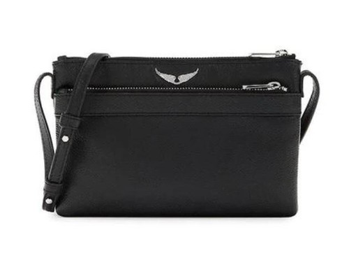 Borsa Zadig & Voltaire originale nuova con etichette nera tracolla pelle ali stella