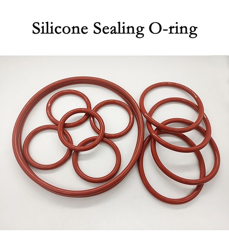 Food Grade Silicone O ring Red Waterproof Sealing Rings Thickness 2mm Many Size