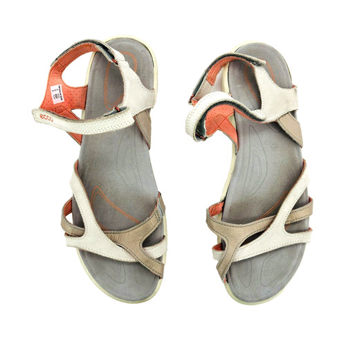 Sandali donna 10 10 5 41 Ecco Cruise II grigio rosa cinturino pelle casual alla caviglia