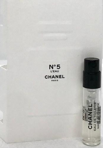 Chanel No 5 L'Eau Eau De Toilette Vial Spray For Women 0.05 Oz New Sample Size!