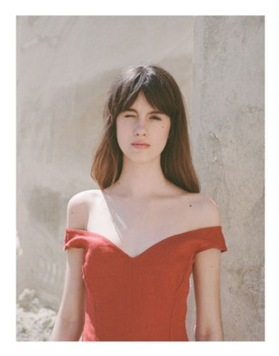 NEW Paloma Wool 'Nefertiti' Rust Midi Linen Dress 34 XS MNZ Rouje Jacquemus