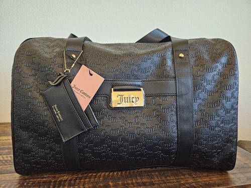 Juicy Couture 'MISS JUICY WEEKENDER' W  Wallet  Liquorice Duffle Bag Large