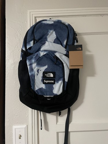 THE NORTH FACE supreme north face backpack bleached denim print Pocono
