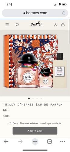 HERMÈS HERMES TWILLY D'HERMES Eau De Parfum 3 pc. gift set New