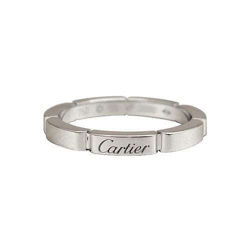 Fede nuziale Cartier Maillon Panthère  oro bianco 18 carati  56 (104701)