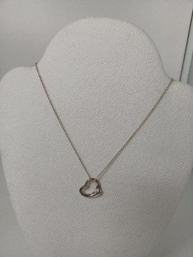 TIFFANY & CO. Y0625 Tiffany Co. Open Heart Necklace