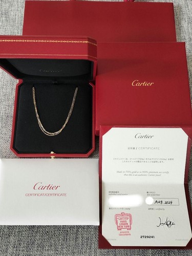 Collana catena Cartier 3 catene Trinità tre colori