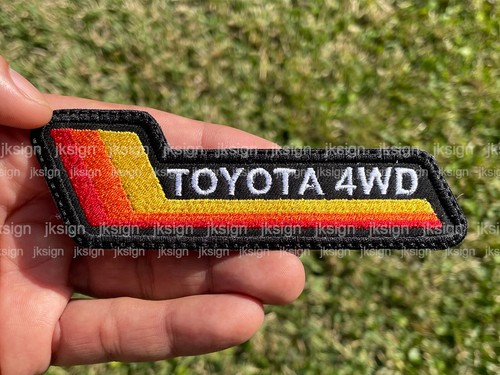 STATE BAGS Vintage Stripes Tri Color Embroidered Patch Fits on Toyota