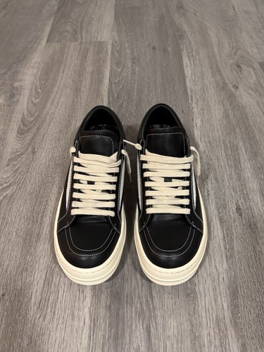RICK OWENS (DRKSHDW) Rick Owens DRKSHDW Black Vintage Sneakers New Size EU42 US9