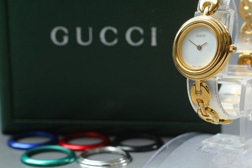 Orologio Vintage Gucci Change Bezel 11 12.2 6 Colori dal GIAPPONE (cinturino circa 15 6 cm)
