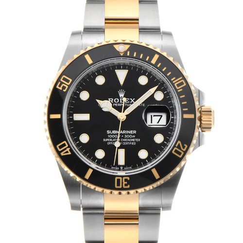ROLEX Submariner date 126613LN black WATCH 661290
