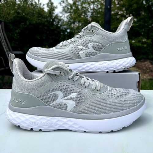 Gravity Defyer Gdefy XLR8 Grey White Mens 11.5 Road Running Shoes Sneakers Cloud