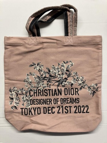 CHRISTIAN DIOR Tote Bag Limited 2022 Designer of Dreams Tokyo Exhibition Pink
