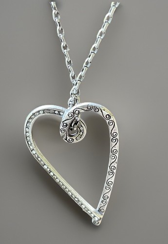 UNDERCOVER Collana Brighton Secret of Love e ciondolo cuore grande aperto reversibile 16 18"