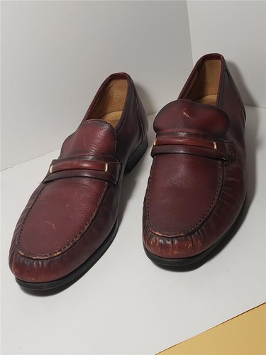 THOM BROWNE Scarpe mocassini slip on uomo Thom McAn pelle 11 D eleganti casual marrone rovere